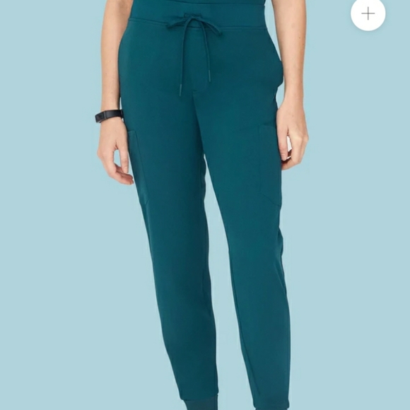 Mandala scrubs , size MEDIUM SET top and pants, color: CARRIBEAN BLUE - Picture 4 of 4